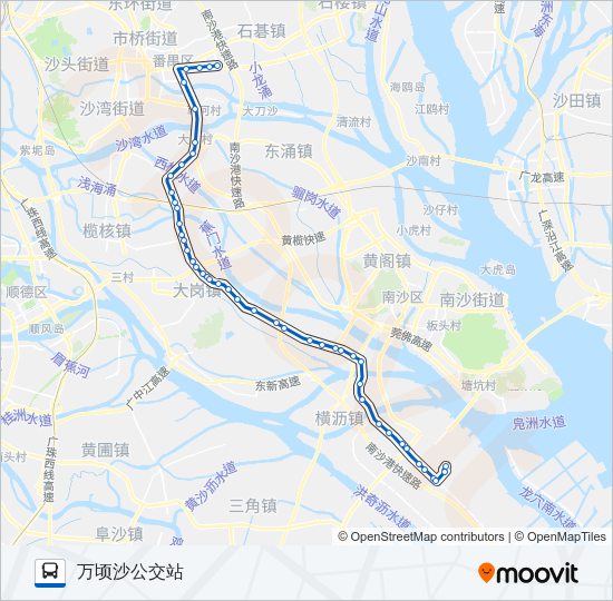 公交番142B短线路的线路图