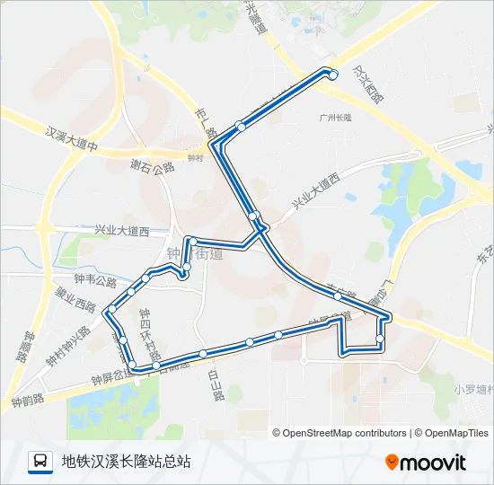 地铁接驳10B环线 Bus Line Map