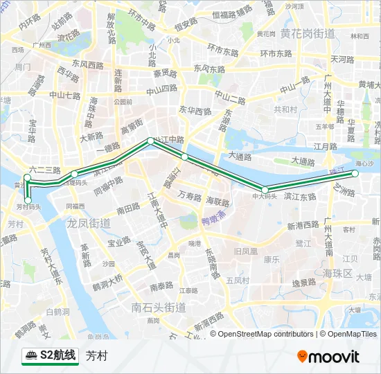 S2航线 Ferry Line Map