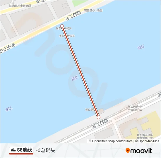 S8航线 Ferry Line Map