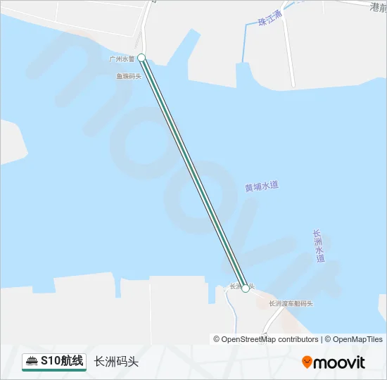 S10航线 Ferry Line Map