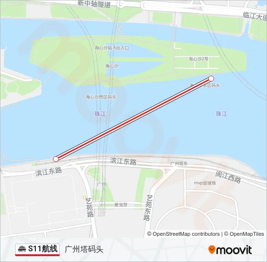 S11航线 Ferry Line Map