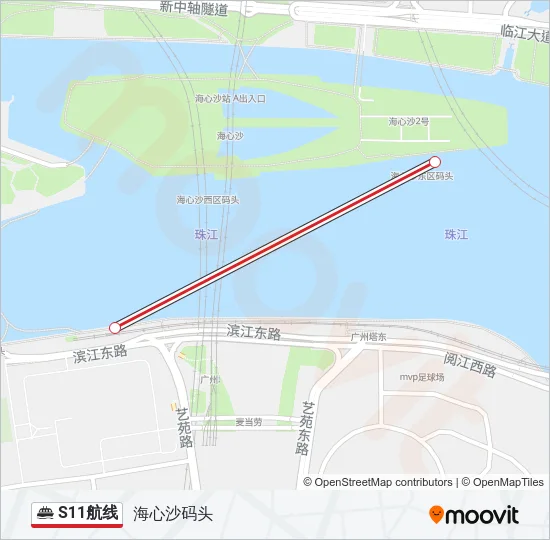 S11航线 Ferry Line Map