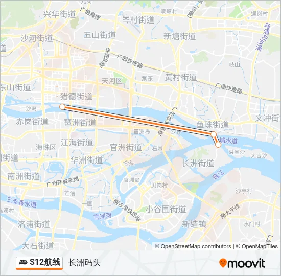 S12航线 Ferry Line Map