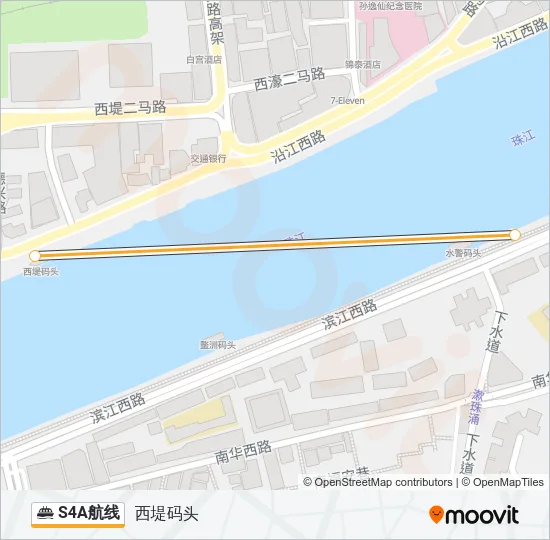 S4A航线 Ferry Line Map