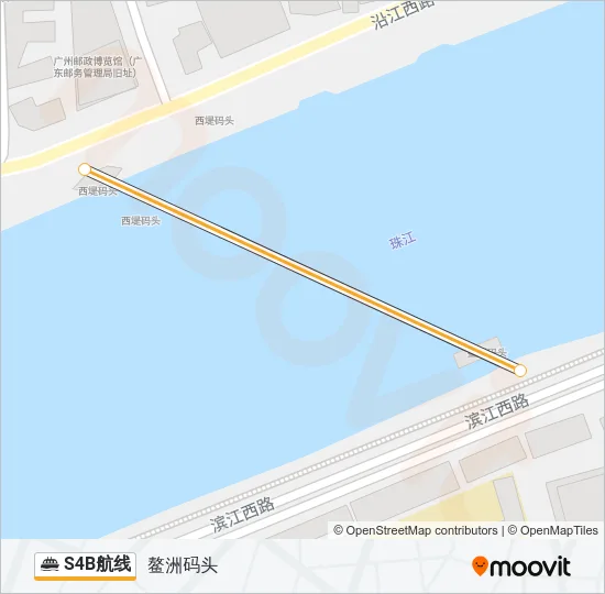 S4B航线 Ferry Line Map