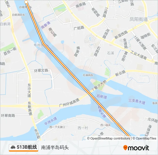 S13B航线 Ferry Line Map