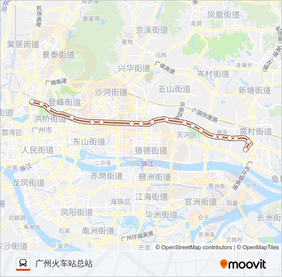 公交B2路的线路图