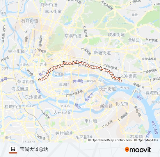 公交B5路的线路图