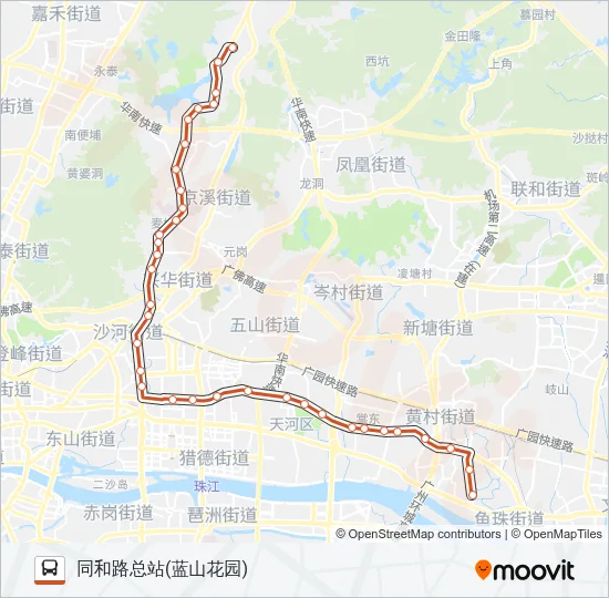 B6路 Bus Line Map