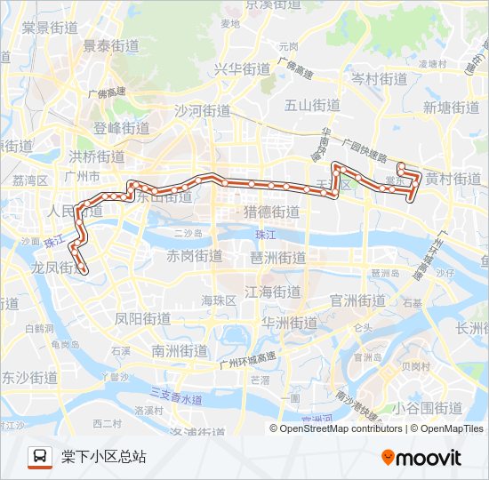 公交B8路的线路图