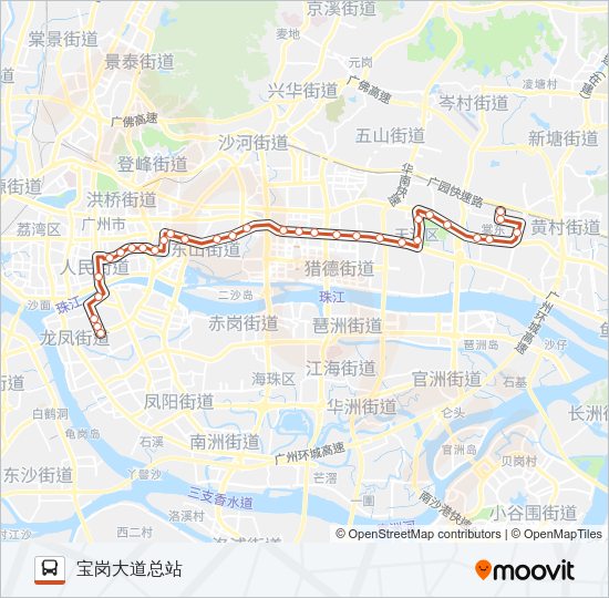 公交B8路的线路图