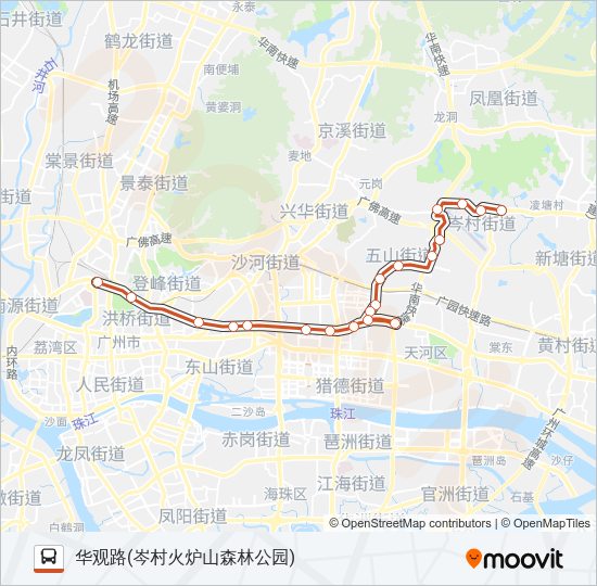 公交B10路的线路图