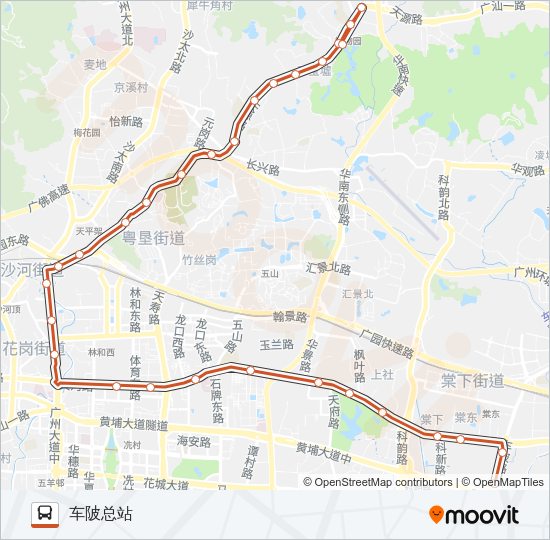 公交B12路的线路图