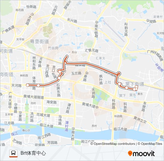 公交B14路的线路图