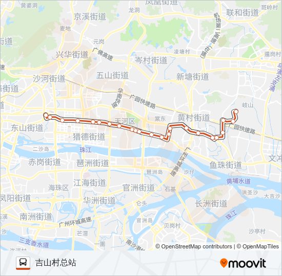 公交B15路的线路图