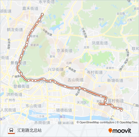 公交B18路的线路图