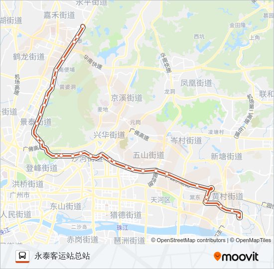 公交B18路的线路图