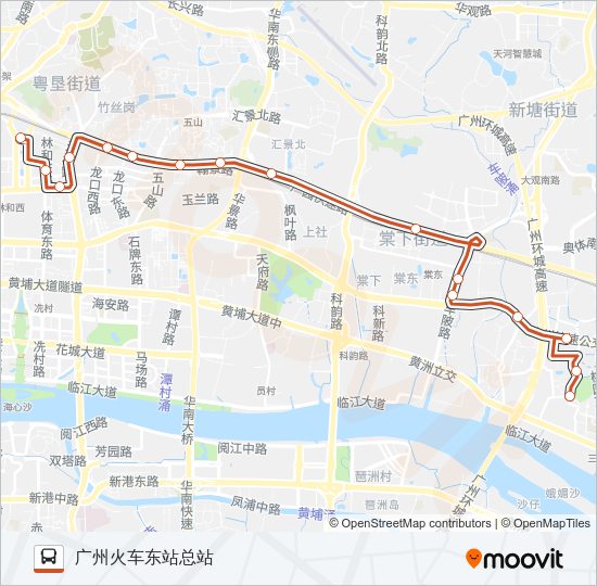 公交B19路的线路图