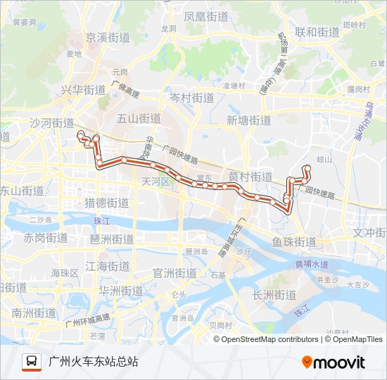公交B20路的线路图