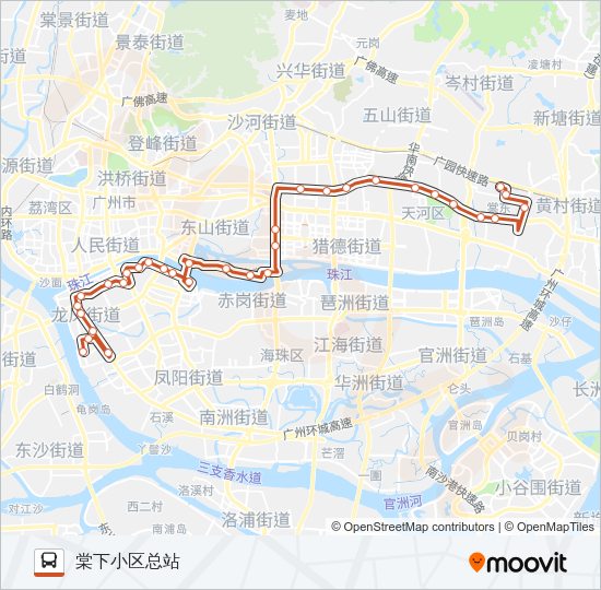 公交B21路的线路图