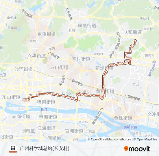 公交B22路的线路图
