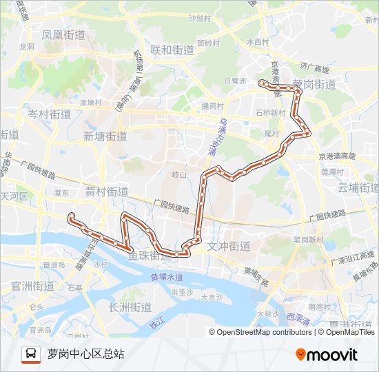 公交B24路的线路图