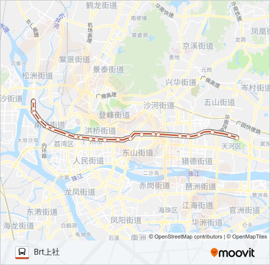 公交B3B路的线路图