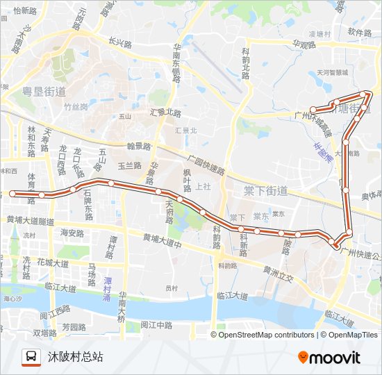 公交B4B路的线路图