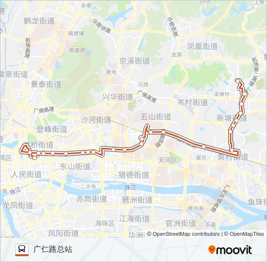 B4路快线 Bus Line Map