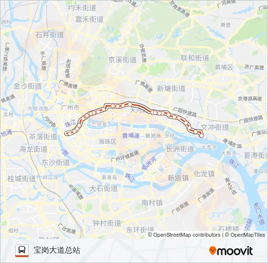 B5路快线 Bus Line Map