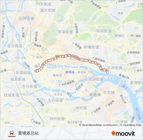 B5路快线 Bus Line Map