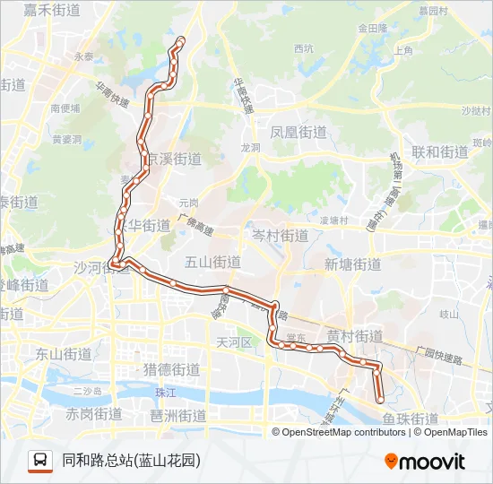 B6路快线 Bus Line Map
