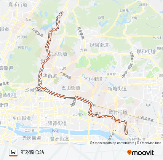 B6路快线 Bus Line Map