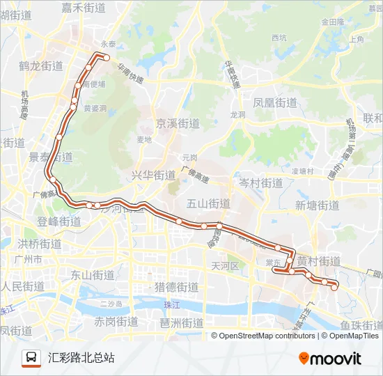 B18路快线 Bus Line Map