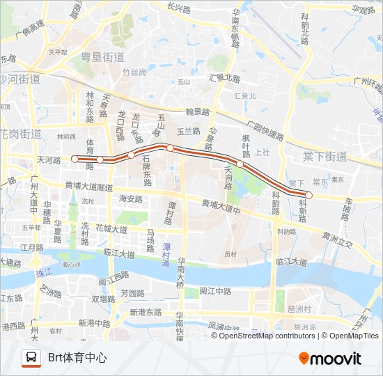 公交B13高峰快线路的线路图