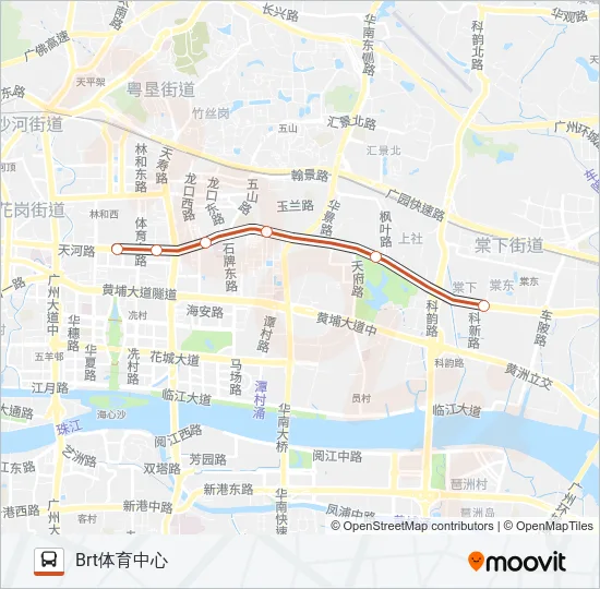 公交B13高峰快线路的线路图