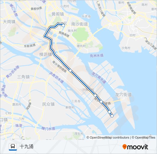 公交南23路的线路图