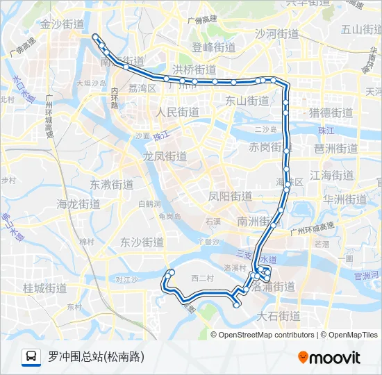 305路支线 Bus Line Map