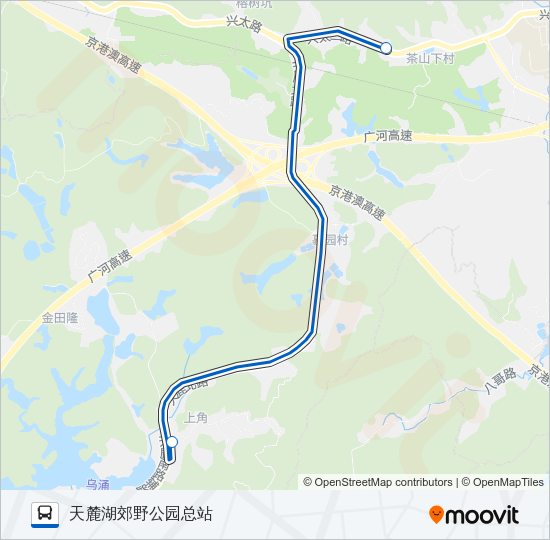 公交449八斗路的线路图