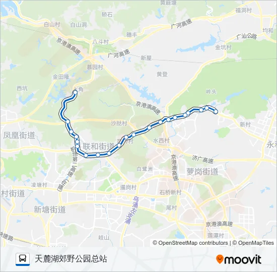 449路岭头 Bus Line Map