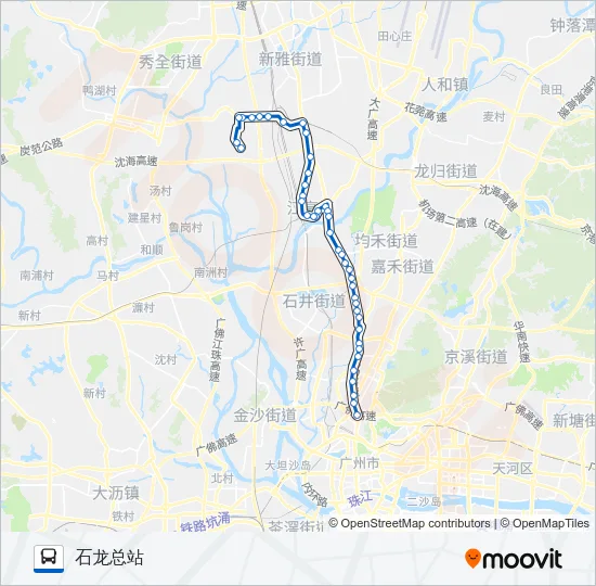 511路石龙 Bus Line Map