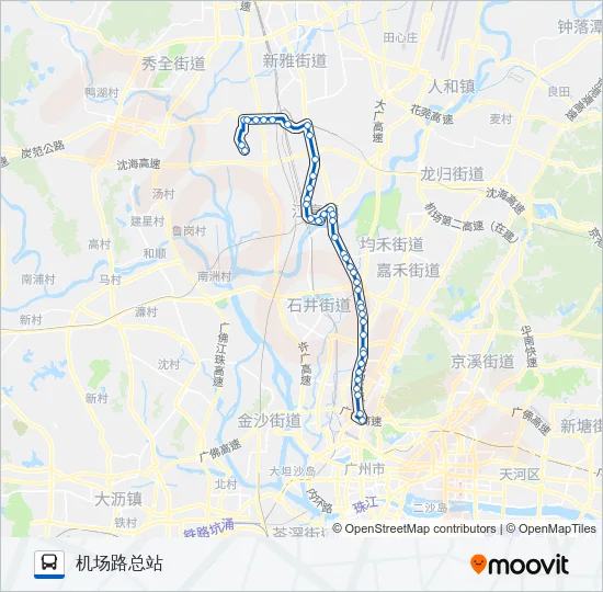 511路石龙 Bus Line Map