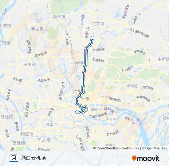 机场快线3线 Bus Line Map