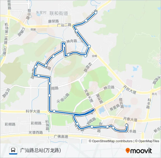 科学城环线2 Bus Line Map