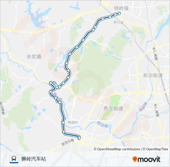 花14路炭步 Bus Line Map