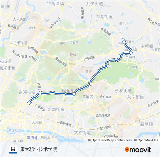 公交节假日专10路的线路图
