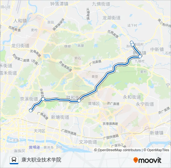 节假日专线10 Bus Line Map