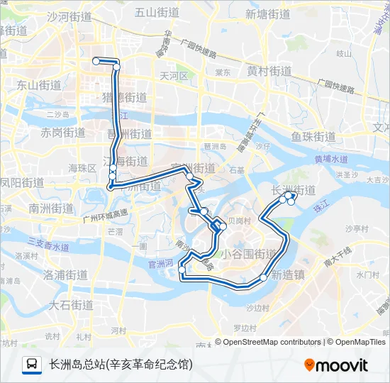 节假日专线5路 Bus Line Map
