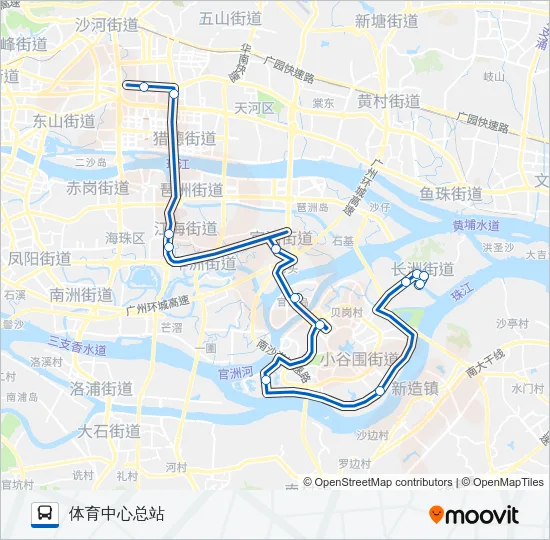 节假日专线5路 Bus Line Map